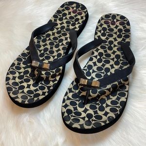 Coach flip flops